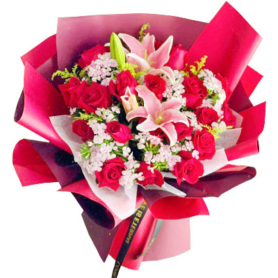 芜湖18朵红玫瑰百合，永远牵手到老