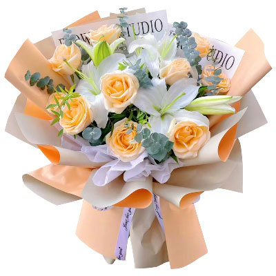 芜湖10朵玫瑰2支百合，绽放我的思念