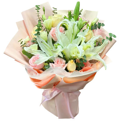 芜湖10朵玫瑰百合混搭，爱是难忘时刻