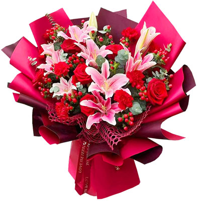 芜湖6朵红玫瑰康乃馨百合，真正的幸福